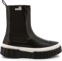 Love Moschino Chelsea laarzen met logoprint Zwart - Thumbnail 1