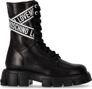 Love Moschino Veterschoenen voor dames Herfst Winter collectie Zwart Dames