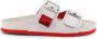 Love Moschino Leren Sliders voor Vrouwen Lente Zomer Collectie Black Dames - Thumbnail 3