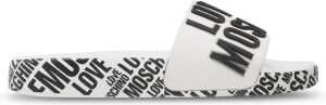 Love Moschino Dames Sliders uit de Lente Zomer Collectie Zwart Dames