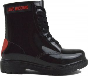 Love Moschino Rain Boots Heart Black