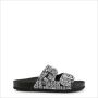 Love Moschino Leren Sliders voor Dames Lente Zomer Collectie Black Dames - Thumbnail 3