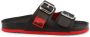 Love Moschino Leren Sliders voor Dames Lente Zomer Collectie White Dames - Thumbnail 5