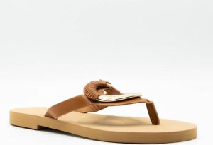 Love Moschino Klassieke Flip Flops Bruin Dames