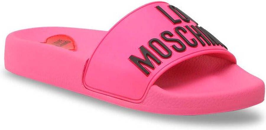 Love Moschino Lente Zomer Rubberen Plateau Sandalen voor Vrouwen Yellow Dames