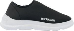 Love Moschino Softy Sneaker Zwart met Witte Zool Zwart Dames
