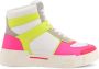 Love Moschino Leren Sneakers Ronde Neus Rubberen Zool White - Thumbnail 1