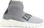 Love Moschino Grijze Slip-On Platform Sneakers Vrouwen Gray Dames - Thumbnail 1