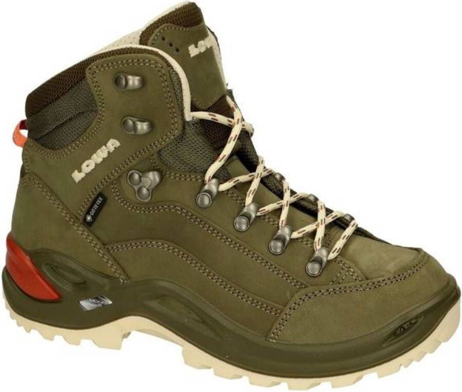 Lowa Renegade Gtx Mid Dames waterdichte mid wandelschoenen Greygreen Panna