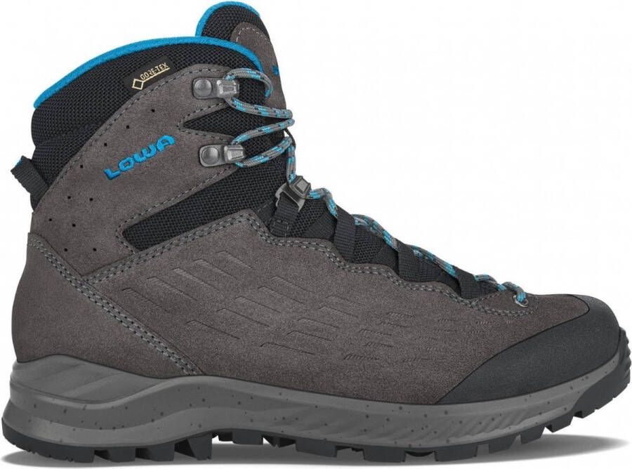 Lowa EXPLORER GTX MID WS Antraciet Turquoise Dames Trekkingschoenen