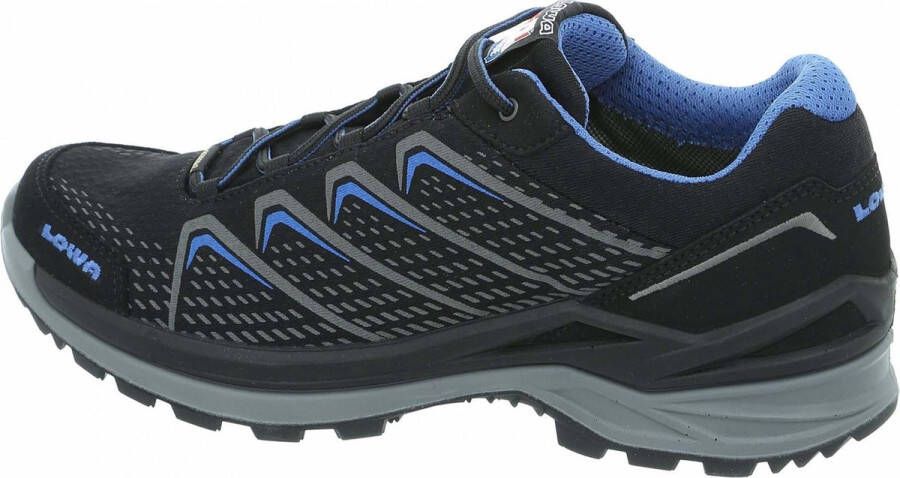 Lowa ferrox nijmegen low gore-tex wandelschoenen zwart blauw heren