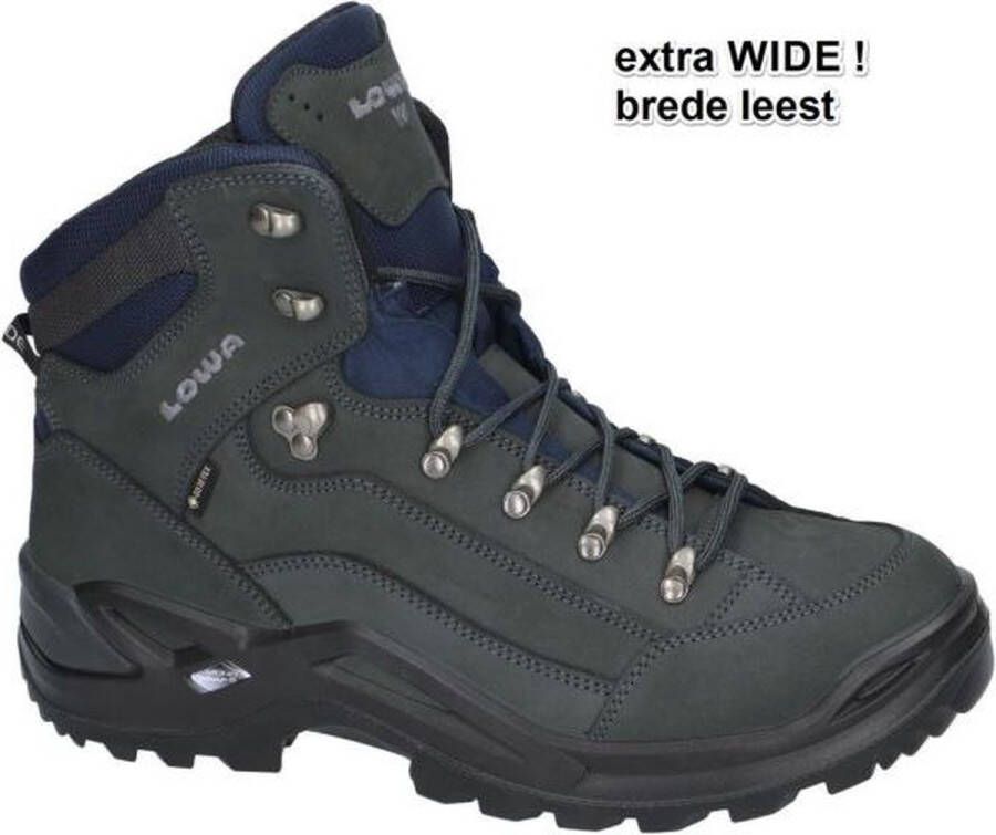 Lowa Renegade Gtx Mid Wide Hoge Wandelschoen Dark-Grey