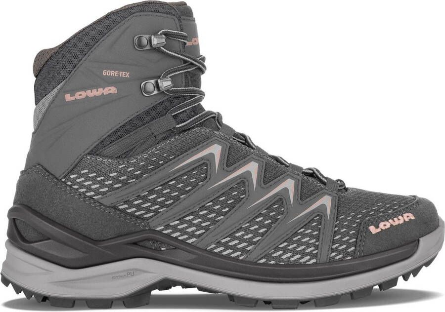 Lowa Innox Pro Gtx Mid Dames Hoge Wandelschoen Anthracite Rose