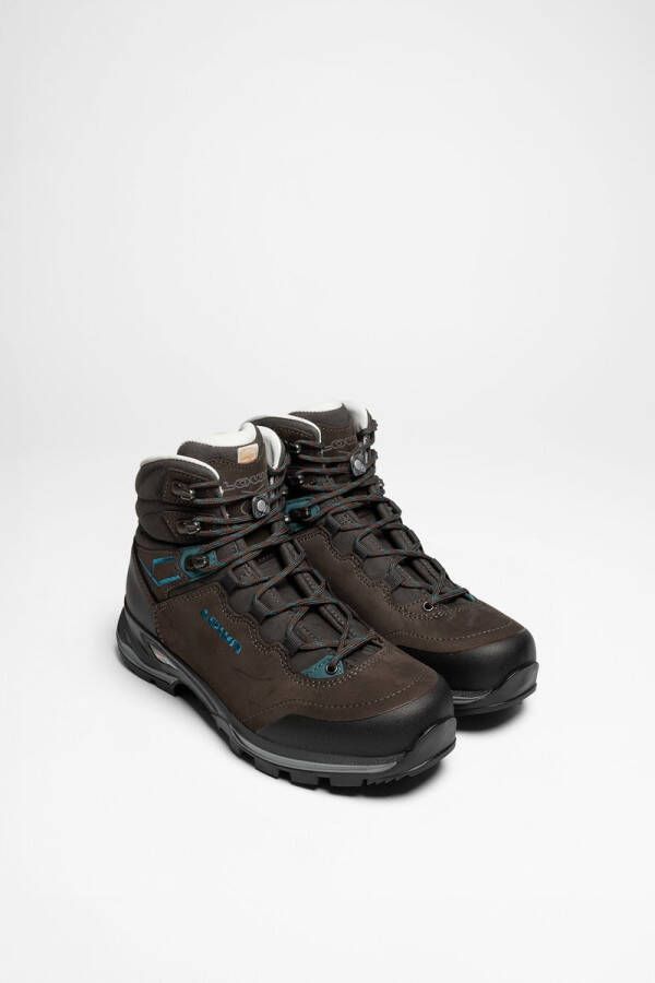Lowa Lady Light LL Bergschoenen Dames Donkerbruin Turkoois
