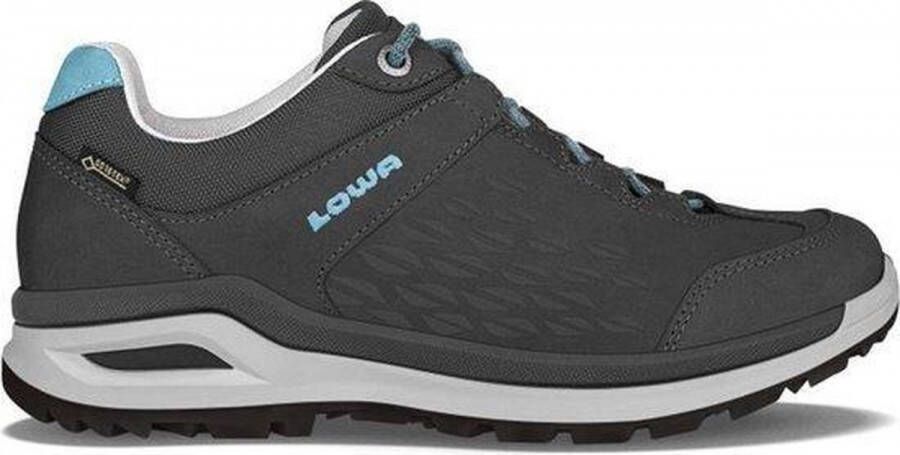Lowa Locarno GTX Lo Wandelschoenen Dames Donkergrijs Turkoois