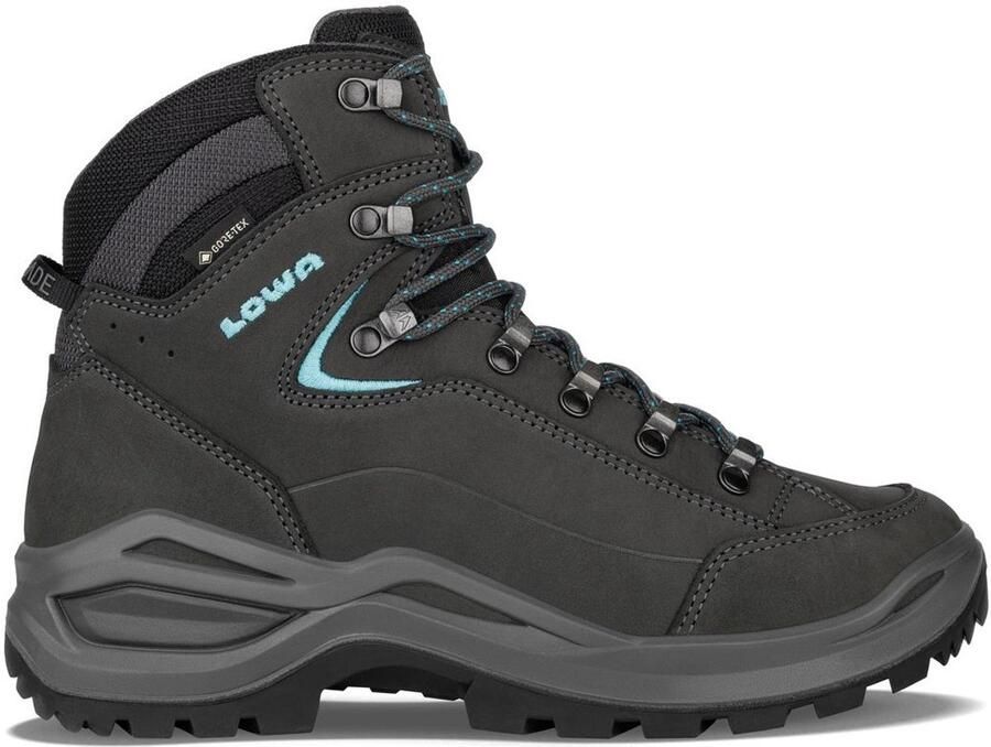 Lowa Women's Renegade Evo GTX Mid Wide Wandelschoenen Wide grijs zwart