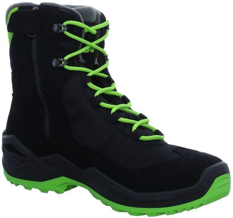 Lowa Jonas GTX Mid Winterschoen Junior Zwart Limoengroen