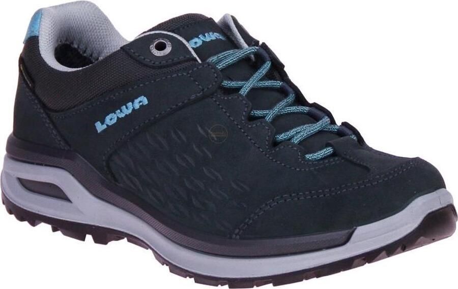 Lowa Locarno GTX Lo Wandelschoenen Dames Donkergrijs Turkoois