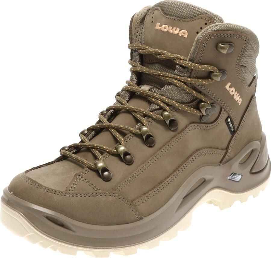 Lowa Renegade Mid GTX Wandelschoenen Dames Zandbruin Zalmroze