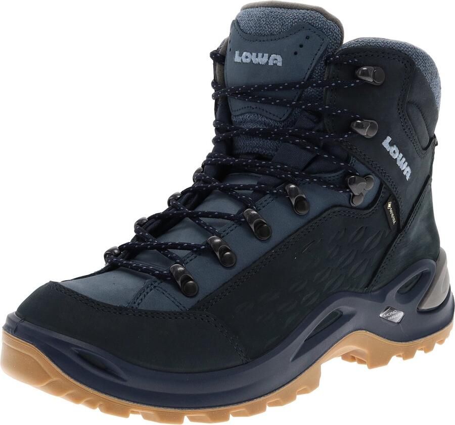 Hatland Lowa Renegade Warm Gtx Mid Dames Hoge Wandelschoen Navy-Iceblue - Foto 3