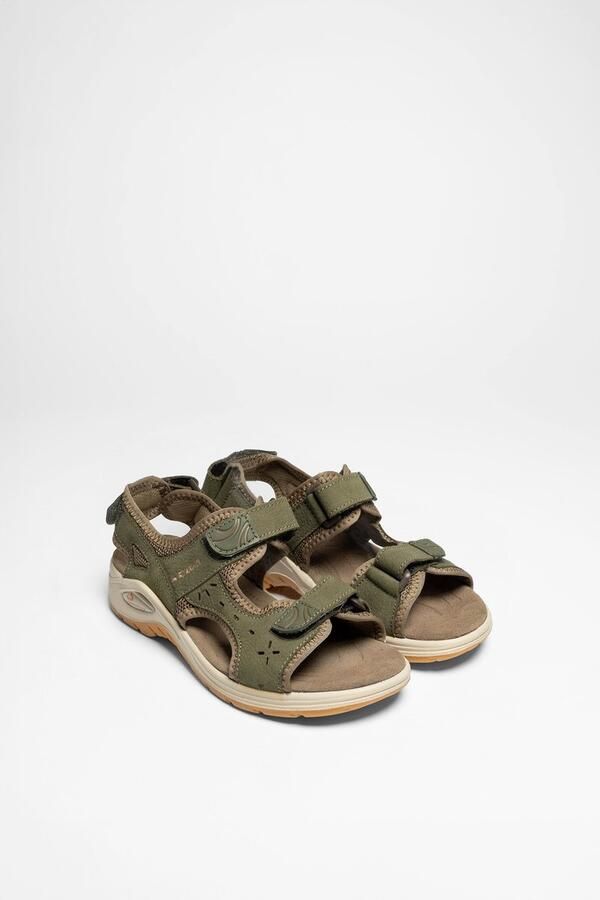 Lowa Platte Sandalen van Nubuck Leer Green Dames - Foto 2