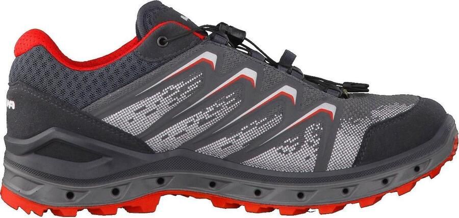 Lowa Aerox GTX wandelschoenen antraciet rood