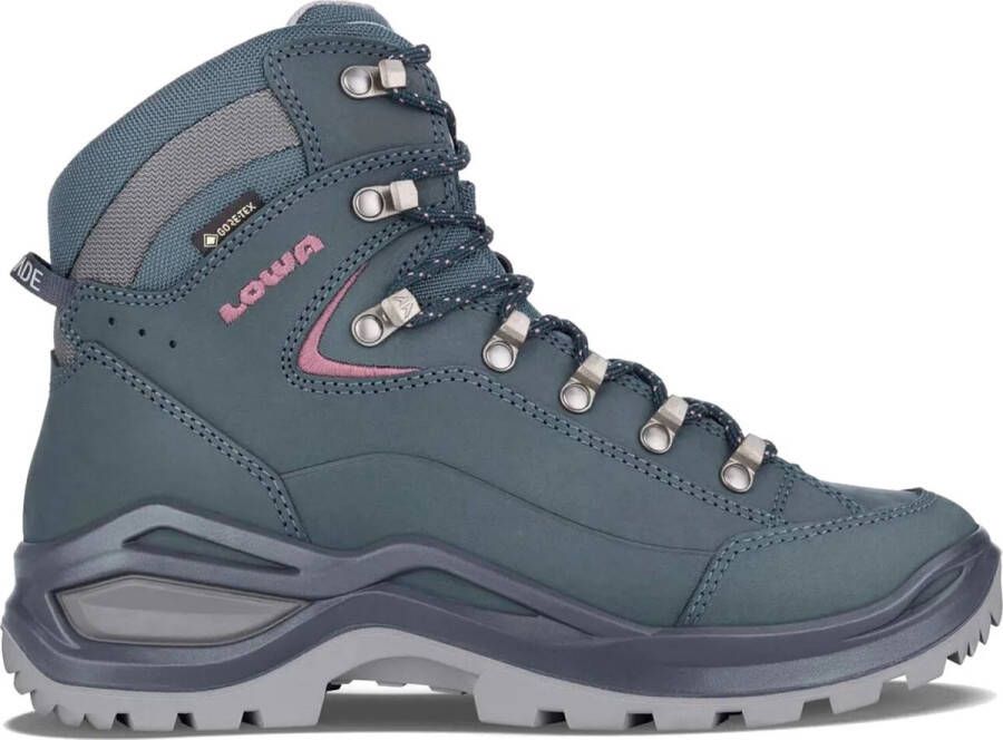 Lowa Qlima Renegade Evo GTX Wandelschoen Dames waterdichte mid wandelschoenen Steelblue Oldrose