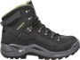 Lowa Renegade Mid GTX Wandelschoenen Zwart Olijfgroen - Thumbnail 1