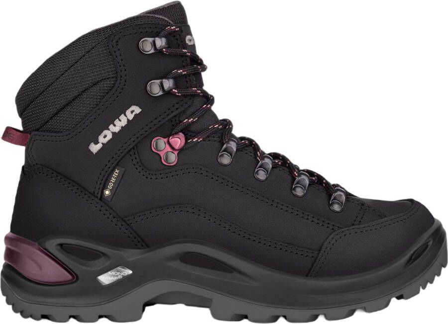 Lowa Renegade Gtx Mid Dames waterdichte mid wandelschoenen Black Prune