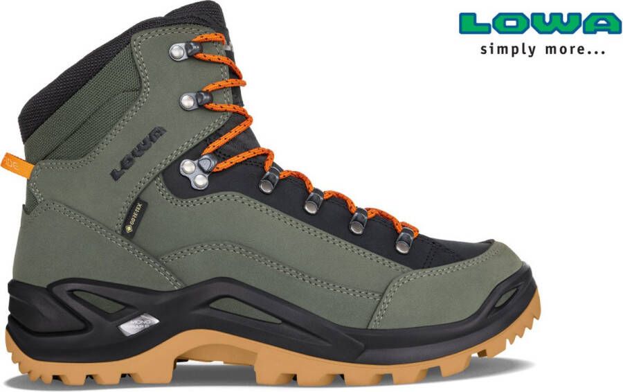 Lowa Renegade Goretex Mid Wandelschoenen Forest Orange Heren