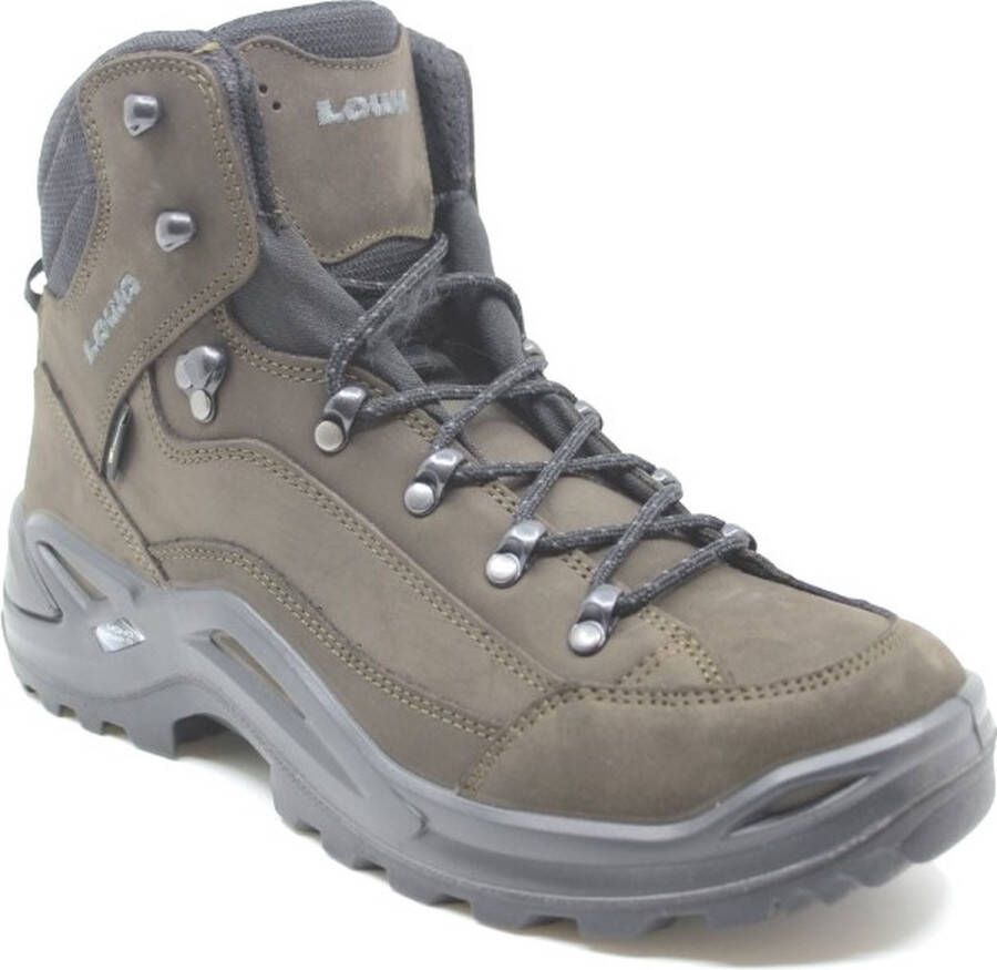 Lowa Renegade GTX Mid Wandelschoen Heren waterdichte mid wandelschoenen Dark-Brown Black
