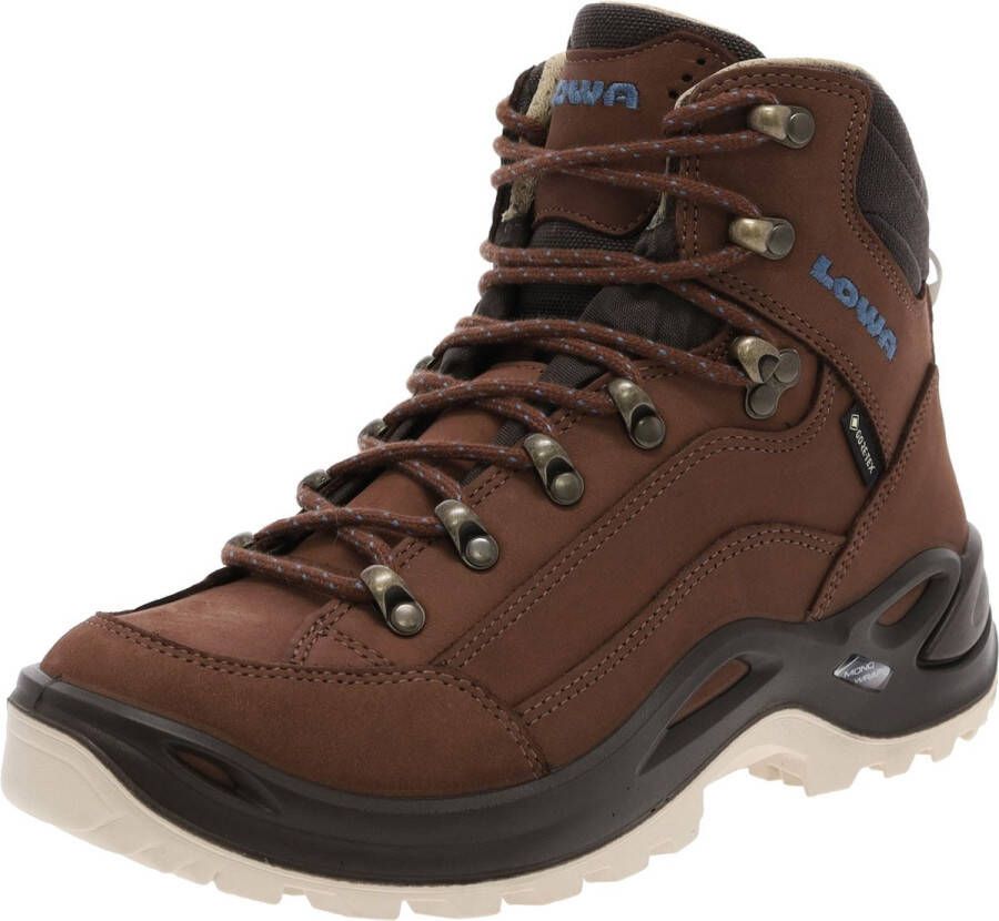 Lowa Women's Renegade GTX MID Wandelschoenen Regular mahogany blauw
