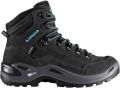 Lowa Hatland Renegade Mid GTX S Lady Asphalt turquoise Schoenen Wandelschoenen Halfhoge schoenen - Grijs