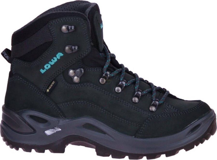 Lowa Renegade GTX Mid Wandelschoen Dames waterdichte mid wandelschoenen Asphalt Turquoise