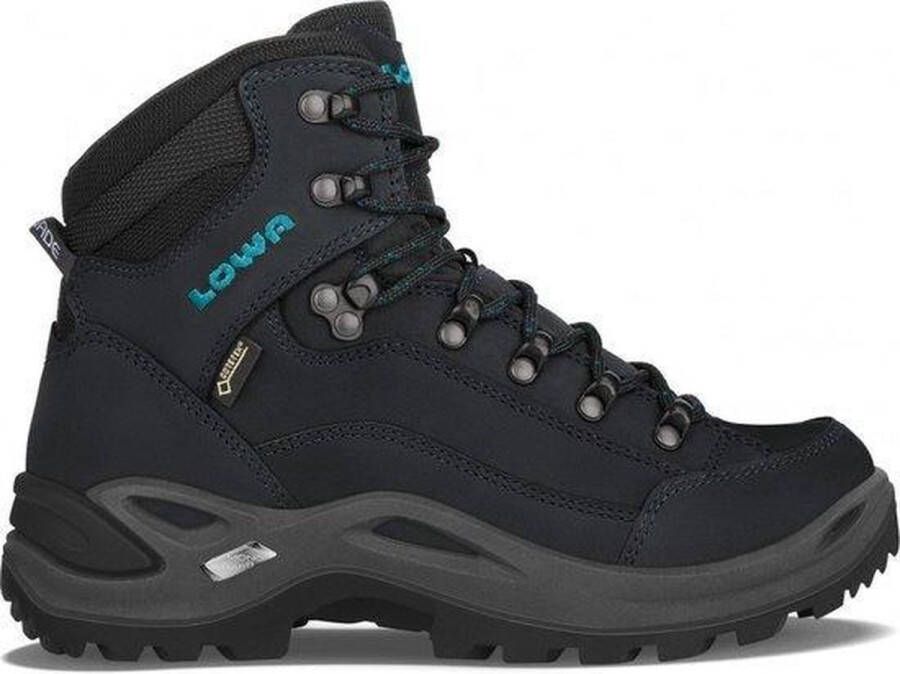 Lowa Renegade GTX Mid Wandelschoen Dames waterdichte mid wandelschoenen Asphalt Turquoise