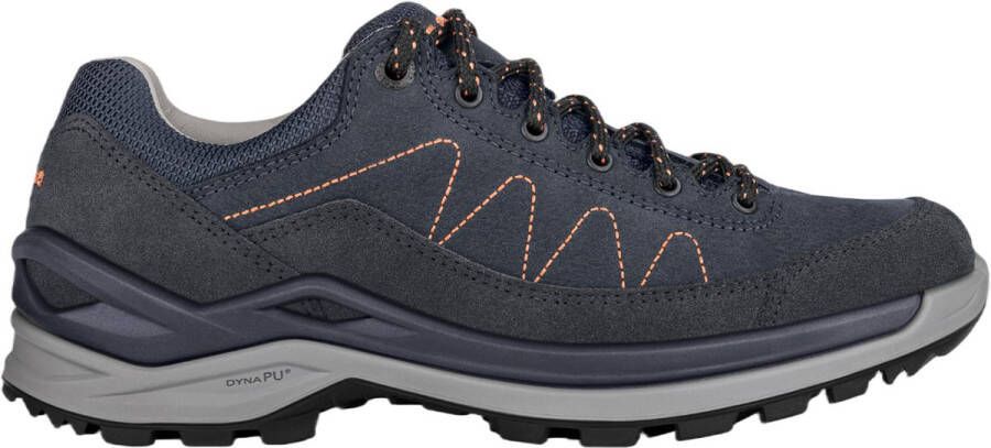 Lowa Toro Pro Ll Lo Dames synthetische lage wandelschoenen Navy-Mandarin