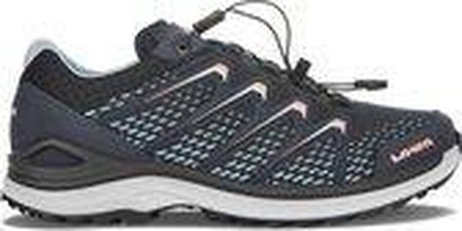 Lowa Maddox GTX LO Wandelschoenen Dames Middenblauw Zalmroze