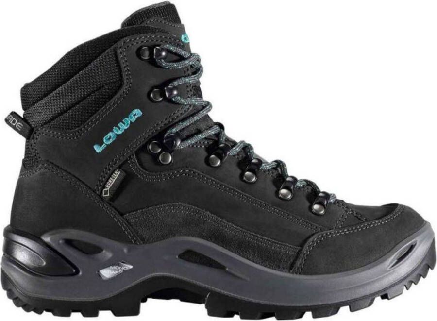 Lowa Renegade Mid GTX Narrow Wandelschoenen Dames Middengrijs Turkoois