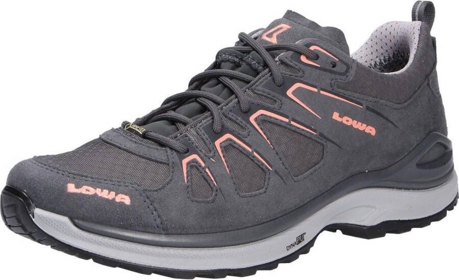 Lowa Innox EVO GTX LO Wandelschoenen Dames Middengrijs Zalmroze