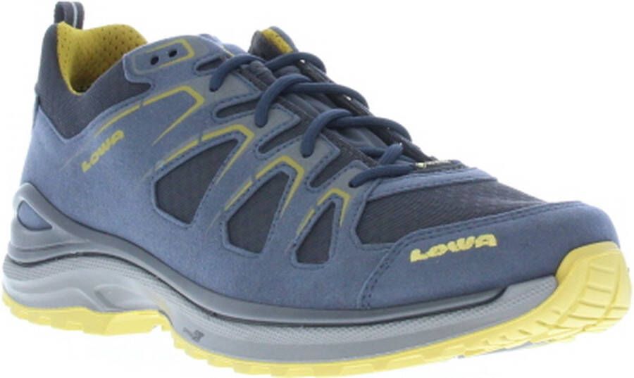 Lowa Innox Evo GTX Lo Wandelschoenen Heren Steel Blue Mustard