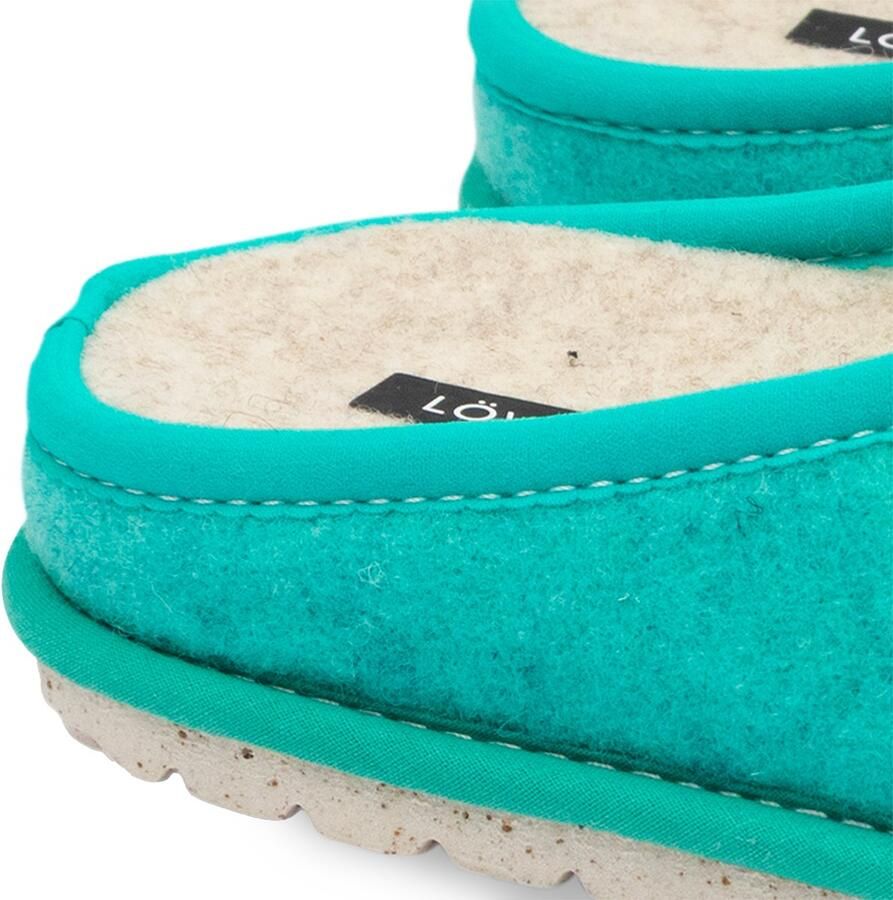 Löwenweiss Loewenweiss Lowenweiss Lite Outdoor Pantoffels Wolvilt Binnen Buiten Pantoffels Unisex Blauw - Foto 2