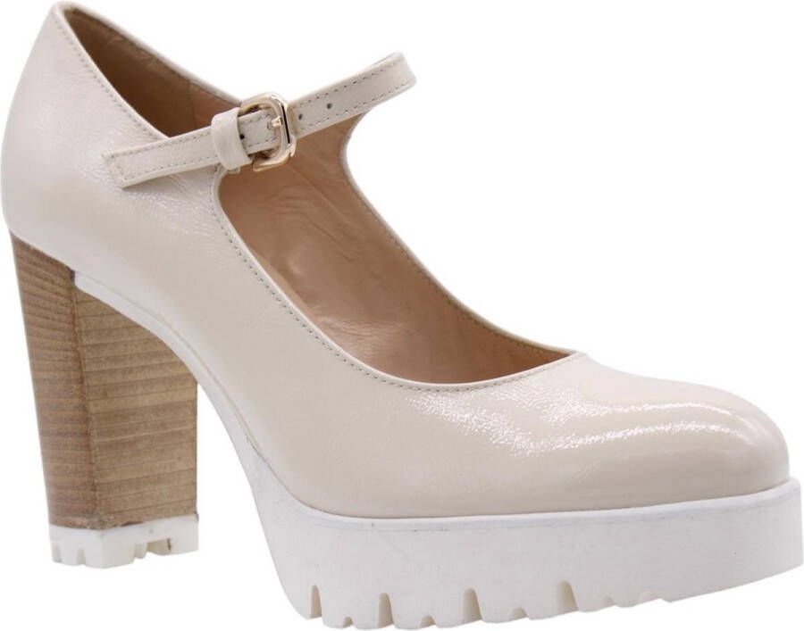 Luca Grossi Lg Mary Jane Pump Creme
