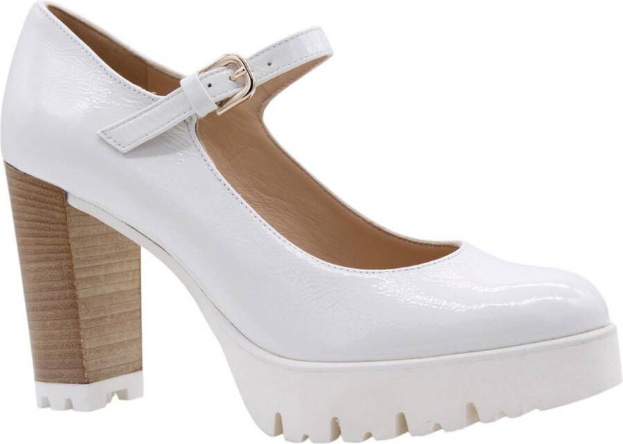 Luca Grossi Lg Mary Jane Pump Creme