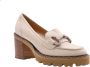 Luca Grossi Elegant Lancelot Moccasin Pumps Beige Dames - Thumbnail 1