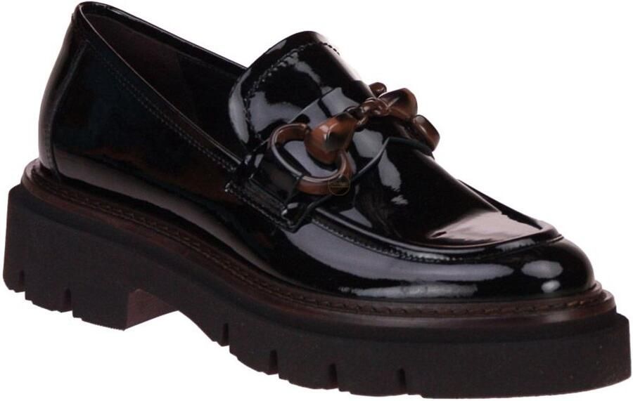 Luca Grossi Zwarte Moccasin Gesp
