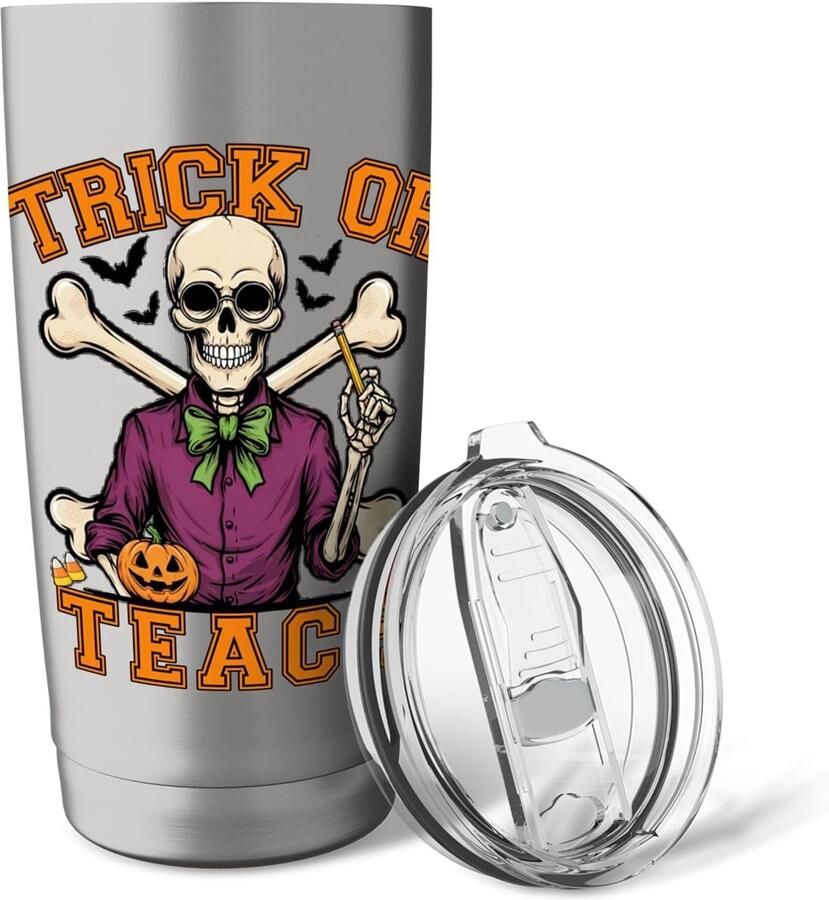 Luchtige Halloween-leerkrachten Thermobeker