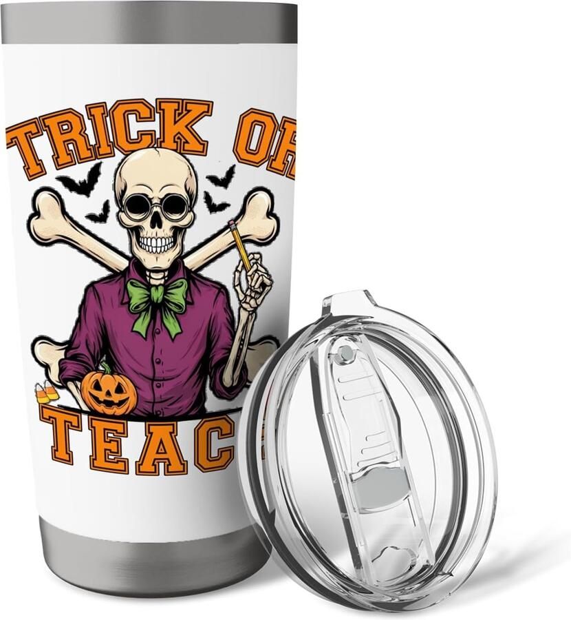 Luchtige Halloween-leerkrachten Thermobeker