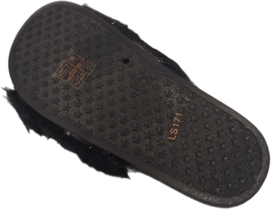 LUCKYSHOES-FLUFFY SLIPPER-VOETBED-ANTISLIP ZOOL