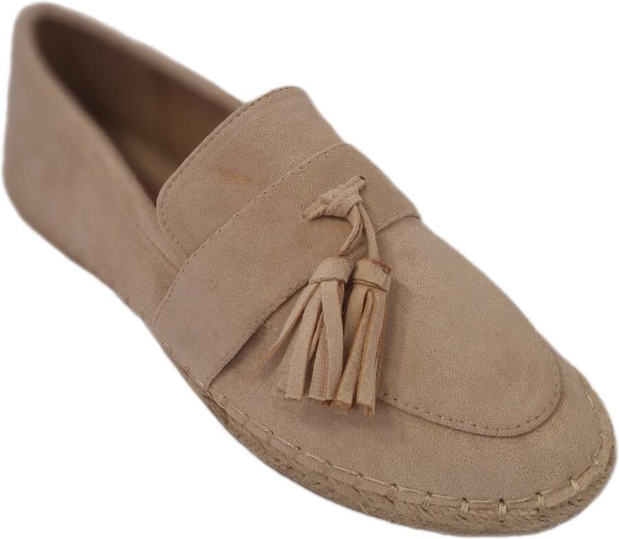 LUCKYSHOES-LOAFER-SUEDELOOK-BEIGE-ESPADRILLE
