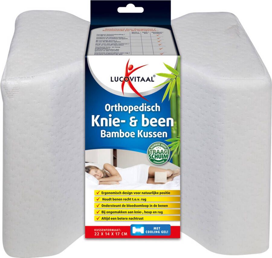 Lucovitaal Bamboe knie & been kussen 1 Stuks